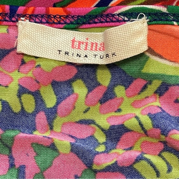 Trina Turk Resort Wear Violina Print Jersey Maxi Floral Dress - Picture 13 of 15